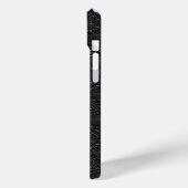 ヴィンテージ ブラック 装飾革 モノグラム Case-Mate iPhoneケース (裏面 / 左)
