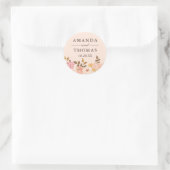 ヴィンテージ ブラッシュゴールド 結婚式 封筒 シール (バッグ)