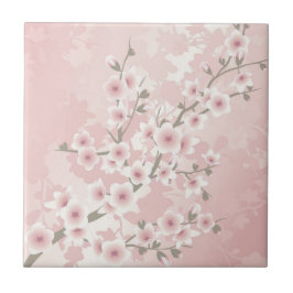 ヴィンテージ　ブラッシュピンク　桜 タイル