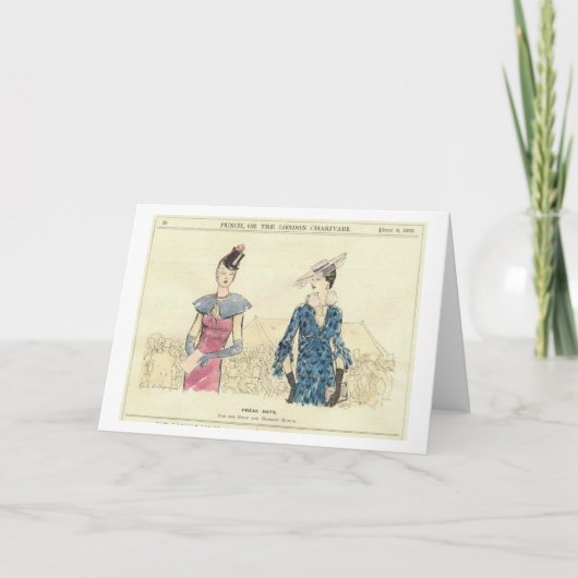 ヴィンテージ・ブリティッシュ・ユーモア「フリーク・ハッツ」 招待状 (正面)