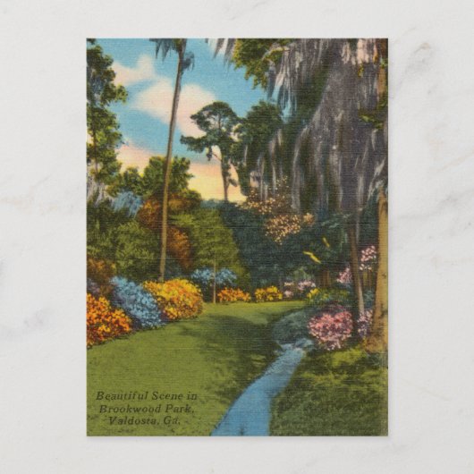 ヴィンテージ ブルックウッド パーク, ヴァルドスタ ジョージア州 ポストカード (正面)