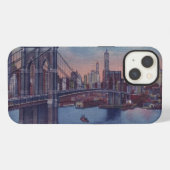 ヴィンテージ ブルックリン橋 iPhoneケース (裏面横)
