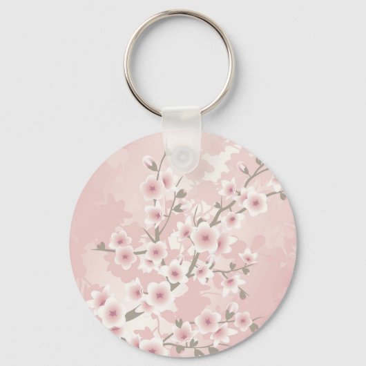 ヴィンテージ ブルッシュピンク 桜 キーホルダー (正面)