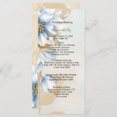 ヴィンテージ ブルーの花の儀式 プログラム (正面/裏面)