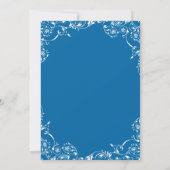 ヴィンテージ・ブルース結婚クロールズのリハーサルと夕食 招待状 (裏面)