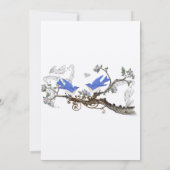 ヴィンテージ ブルーバードの結婚式の招待状 #2 招待状 (裏面)