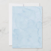 ヴィンテージ ブルーボーイ ベビー服 ベビースプリンクル 招待状 (裏面)