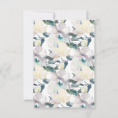 ヴィンテージ ブルームス 水彩 結婚式 披露宴 カード (裏面)