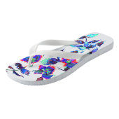 ヴィンテージ ブルーローズ ビーチサンダル (アングル)