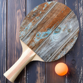 ヴィンテージ ブルーワッシュウッド 卓球ラケット