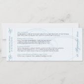 ヴィンテージ ブルー タン 旅行用出発案内板 Invita 招待状 (裏面)