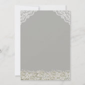 ヴィンテージ ブルー ハイドレンジア ベイビーズ ブレス ブライズ シャワー 招待状 (裏面)