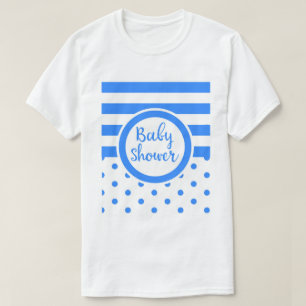 ヴィンテージ ブルー ベビーシャワー Tシャツ