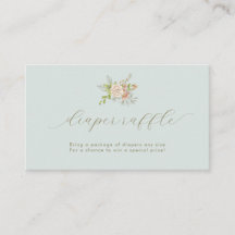 ヴィンテージ ブルー ボタニカル フラワーズ おむつくじ