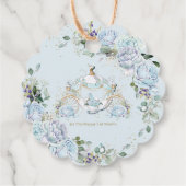 ヴィンテージ ブルー ローズ プリンセス コーチ ブライズ シャワー フェイバータグ (裏面)