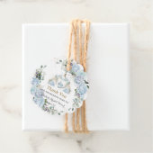 ヴィンテージ ブルー ローズ プリンセス コーチ ブライズ シャワー フェイバータグ (インサイチュ)