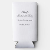 ヴィンテージ ブルー ワイルドフラワーズ ブライズメイド プロポーズ ギフト スリム缶クーラー (裏面)