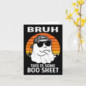 ヴィンテージ ブル兄さん これはいくつかのブーシート ゴースト ハロウィン カード (黄色い花)