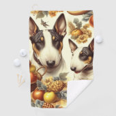 ヴィンテージ・ブル・テリア絵画ーの ゴルフタオル (インサイチュ)