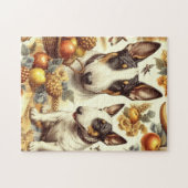 ヴィンテージ・ブル・テリア絵画ーの ジグソーパズル (横)