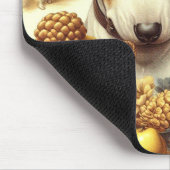 ヴィンテージ・ブル・テリア絵画ーの マウスパッド (コーナー)