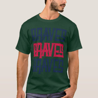 ヴィンテージ ブレーブス レトロスリー ストライプ ウェザード フレンド Tシャツ