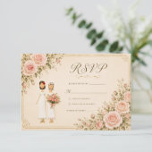 ヴィンテージ・ブロッシュ 二人の花嫁 RSVP (スタンド正面)