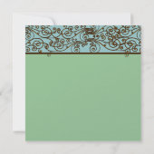 ヴィンテージ ブロンズ アイアンワークの結婚式招待状 招待状 (裏面)