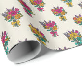 ヴィンテージ ブーケ ラッピングペーパー (ロールコーナー)