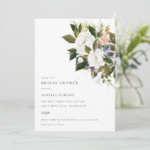 ヴィンテージ ブーケ 花のウェディングシャワー 招待状 (スタンド正面)