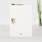 ヴィンテージ ブーケ 誕生日カード (オプション写真付き) カード (裏面)