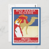 ヴィンテージ ブー サアダ アルジェリア ポストカード (正面/裏面)