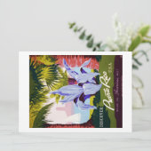 ヴィンテージ プエルトリコ 旅行 トロピカル オーダーメイド 招待状 (スタンド正面)