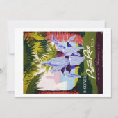 ヴィンテージ プエルトリコ 旅行 熱帯 カスタマイズ 招待状 (正面)