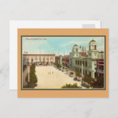 ヴィンテージ プラザ プリンシパル サン フアン プエルト リコ ポストカード (正面/裏面)