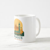 ヴィンテージ プラハ チェコ共和国 旅行 レトロ コーヒーマグカップ (正面右)