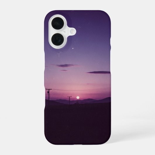 ヴィンテージ プラムダスク iPhone 16ケース (裏面)