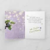 ヴィンテージ·プラム·ジャムは家庭の缶詰を保つ シーズンカード (内部)