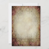 ヴィンテージ プリンセス エッフェル塔 パリ ベビーシャワー 招待状 (裏面)