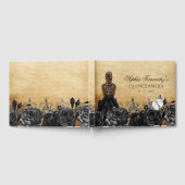 ヴィンテージ プリンセス ブラック バタフライ キンセアニエラ ゲストブック (全面)