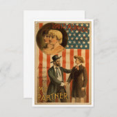 ヴィンテージ プレイ「マイ パートナー」 サンキューカード (正面/裏面)