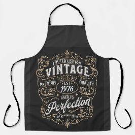ヴィンテージ。プレミアム品質 – 編集可能な時代 エプロン