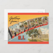 ヴィンテージ プロビデンス RI ポストカード (正面/裏面)