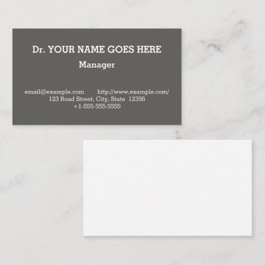 ヴィンテージ、プロフェッショナル名刺 名刺 (正面/裏面)