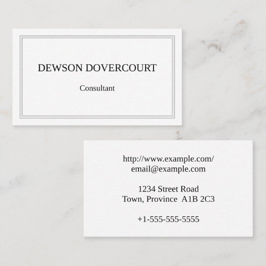 ヴィンテージ、プロフェッショナル名刺 名刺 (正面/裏面)