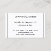 ヴィンテージ、プロフェッショナル弁護士名刺 名刺 (正面)
