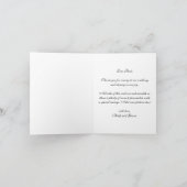 ヴィンテージ プロポーズ ハグ、結婚式のお礼 サンキューカード (内部)