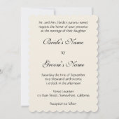 ヴィンテージ プロポーズ ハグ、結婚式の招待状 招待状 (裏面)