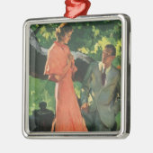 ヴィンテージ プロポーズ; 結婚してくれませんか？ メタルオーナメント (左)