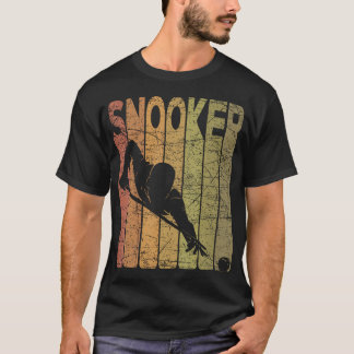 ヴィンテージ プール ビリヤード スヌーカー プレーヤー レトロ Tシャツ
